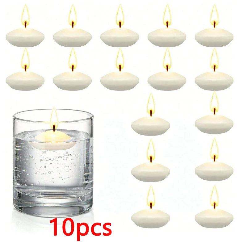 Floating Candles Set – Romantic Home & Bath Decoration (6/10/16 Pcs)