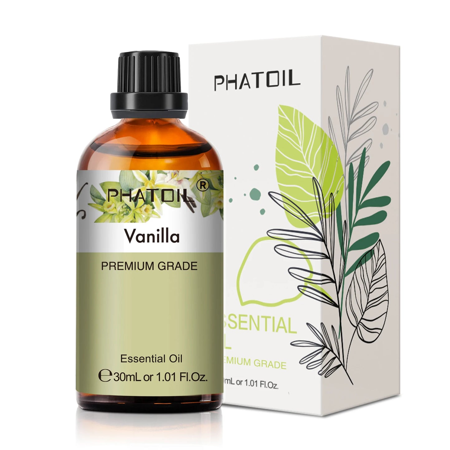 30ml Pure Essential Oil – 38 Fragrances, Aromatherapy & Diffuser (PHATOIL)