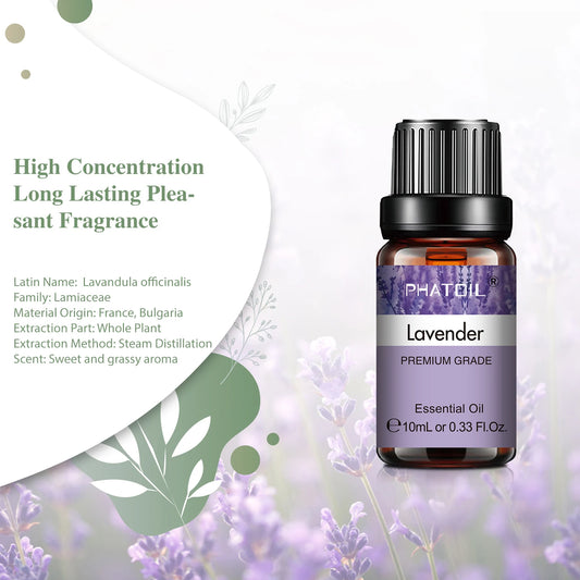 Pure Essential Oil – 10ml | 31 Fragrances for Diffuser, Candle & Soap Making