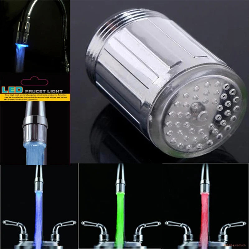 LED Faucet Light – Temperature-Sensitive Color Changing Nozzle for Bathroom & Kitchen
