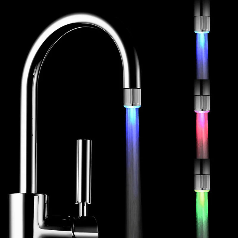 LED Faucet Light – Temperature-Sensitive Color Changing Nozzle for Bathroom & Kitchen