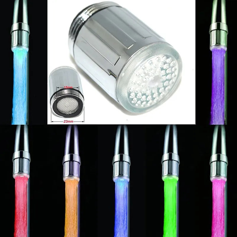 LED Faucet Light – Temperature-Sensitive Color Changing Nozzle for Bathroom & Kitchen