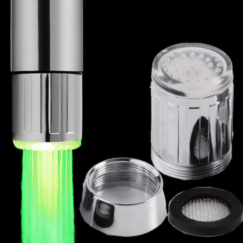 LED Faucet Light – Temperature-Sensitive Color Changing Nozzle for Bathroom & Kitchen