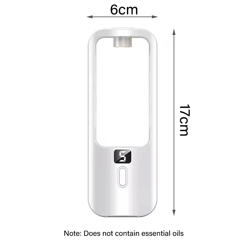 50ml Wall-Mounted Aroma Diffuser – USB Rechargeable, Timer & 5 Luxury Scents