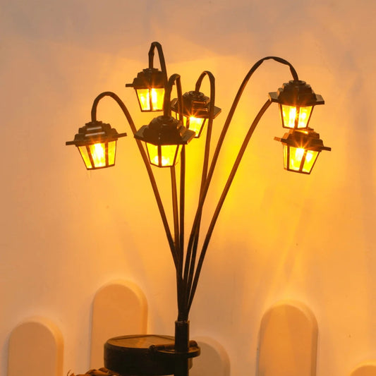 Retro Solar Garden Lamp – Vintage Lantern Outdoor Decorative Light