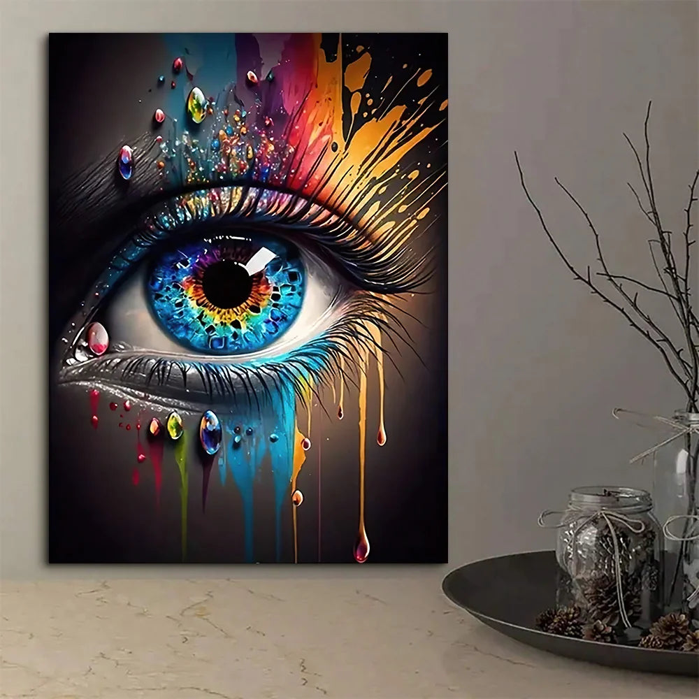 Abstract Eye Canvas Wall Art – HD Print Poster for Modern Home Decor
