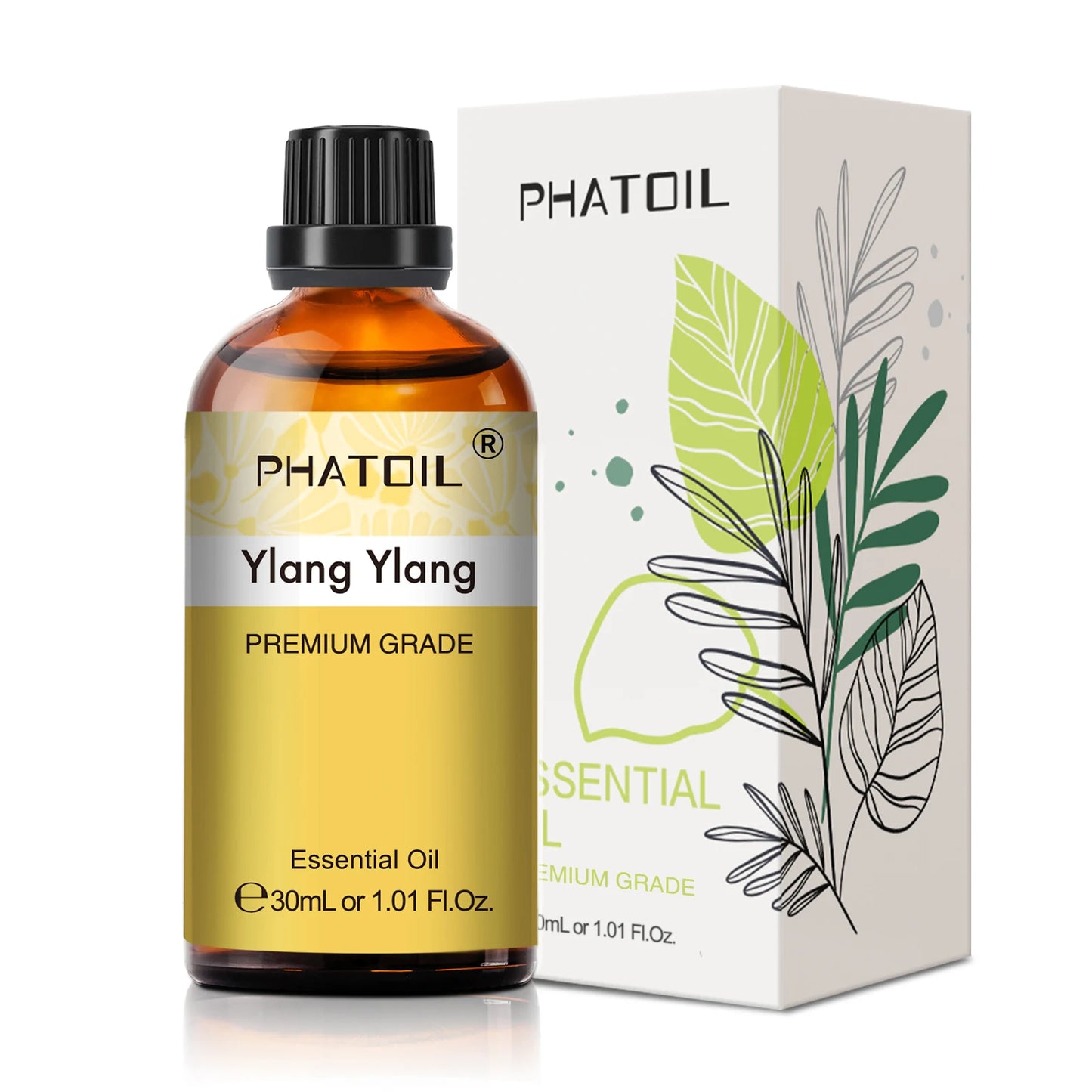 30ml Pure Essential Oil – 38 Fragrances, Aromatherapy & Diffuser (PHATOIL)