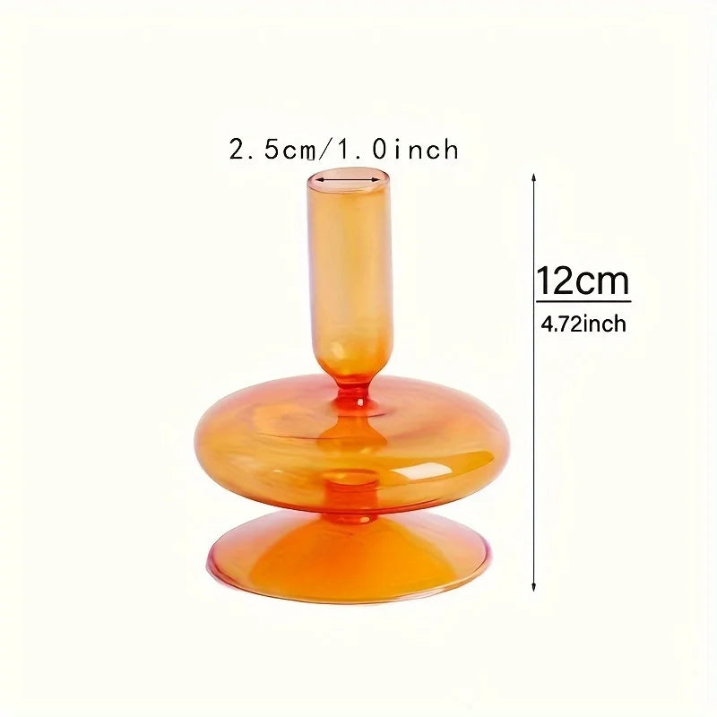 Nordic Glass Candle Holder - Wedding, Birthday & Romantic Dinner Decoration