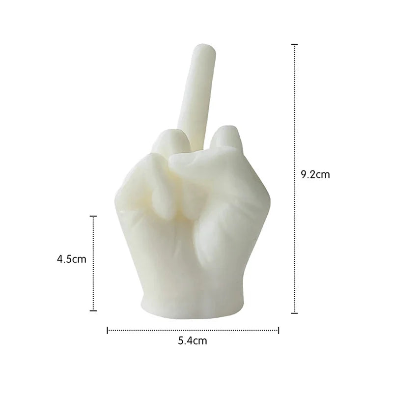 Funny Middle Finger Candle | Quirky Soy Wax Gift