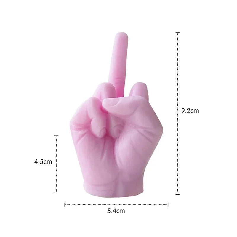Funny Middle Finger Candle | Quirky Soy Wax Gift
