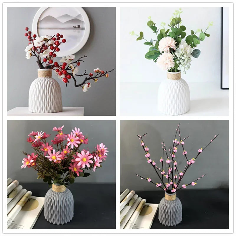 Scandinavian Minimalist Vase – Nordic Home Decor for Dried & Fresh Flowers