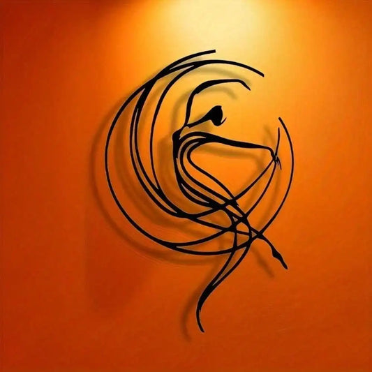 Ballet Metal Wall Art – Abstract Dancer Sculpture for Modern Home Decor