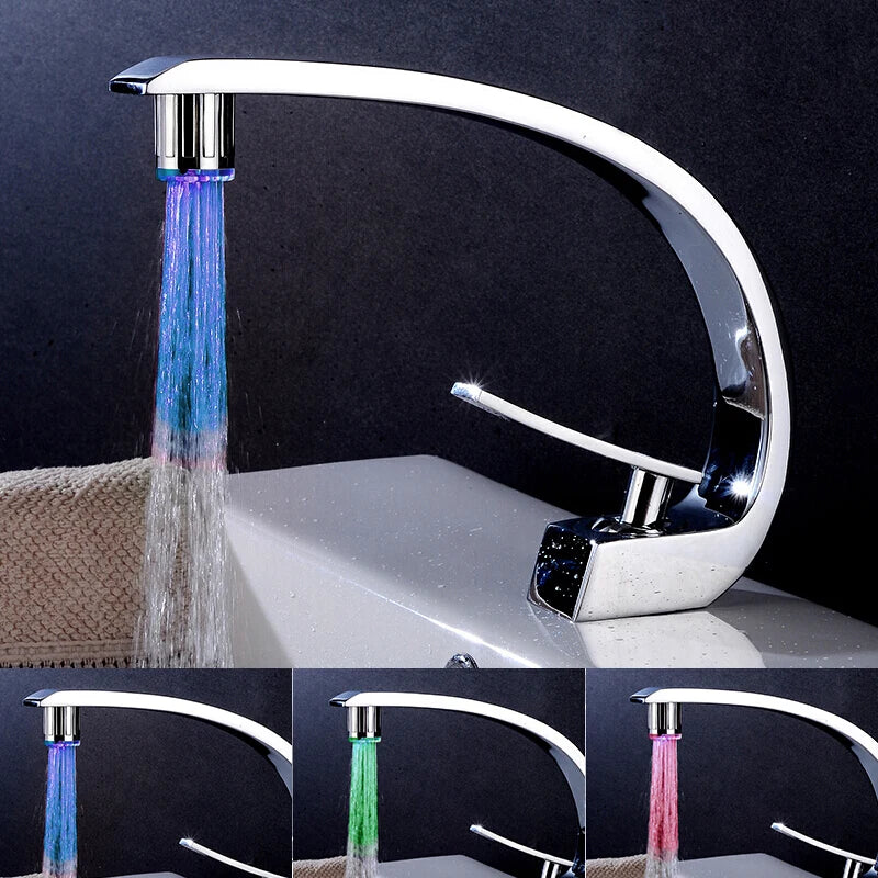 LED Faucet Light – Temperature-Sensitive Color Changing Nozzle for Bathroom & Kitchen