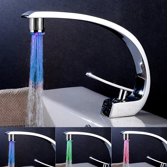 LED Faucet Light – Temperature-Sensitive Color Changing Nozzle for Bathroom & Kitchen