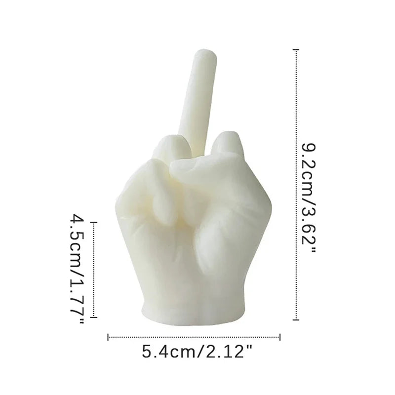 Funny Middle Finger Candle | Quirky Soy Wax Gift