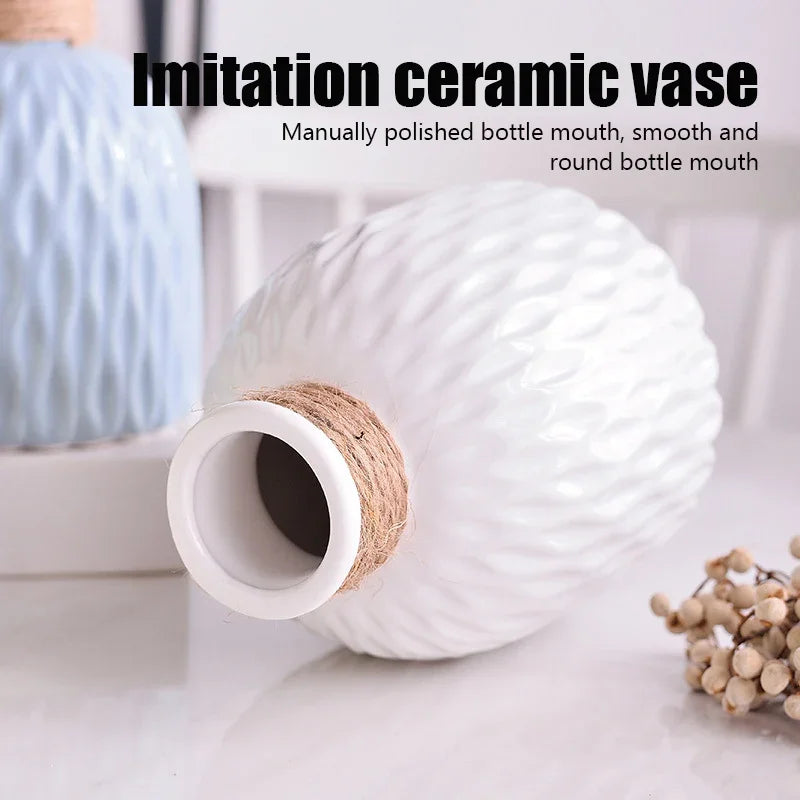Scandinavian Minimalist Vase – Nordic Home Decor for Dried & Fresh Flowers