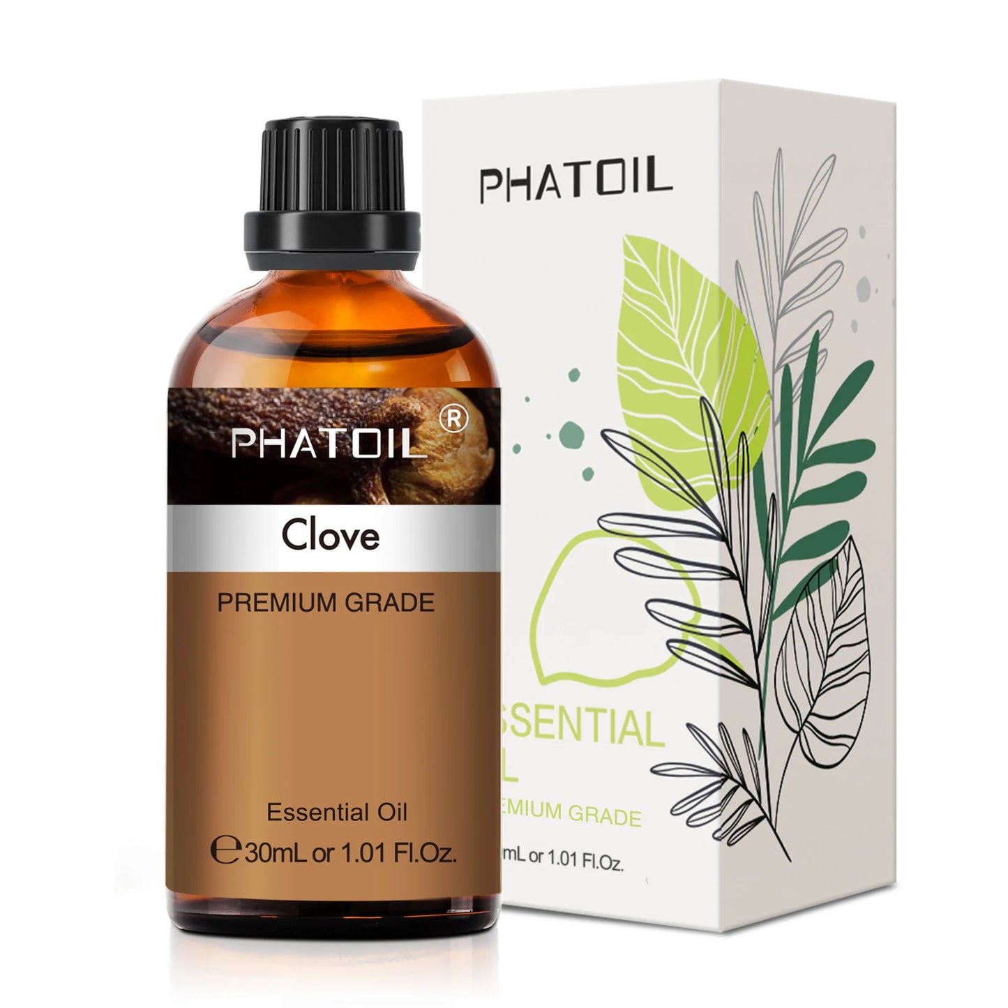 30ml Pure Essential Oil – 38 Fragrances, Aromatherapy & Diffuser (PHATOIL)