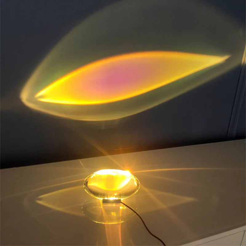 Crystal Eye of the Sky Table Lamp | LED Projector Night Light