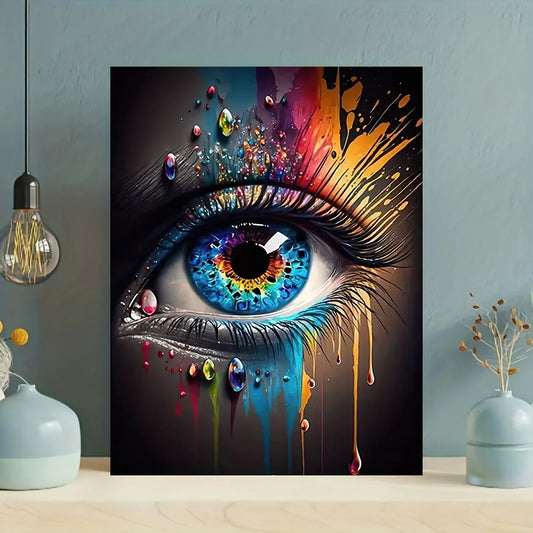 Abstract Eye Canvas Wall Art – HD Print Poster for Modern Home Decor