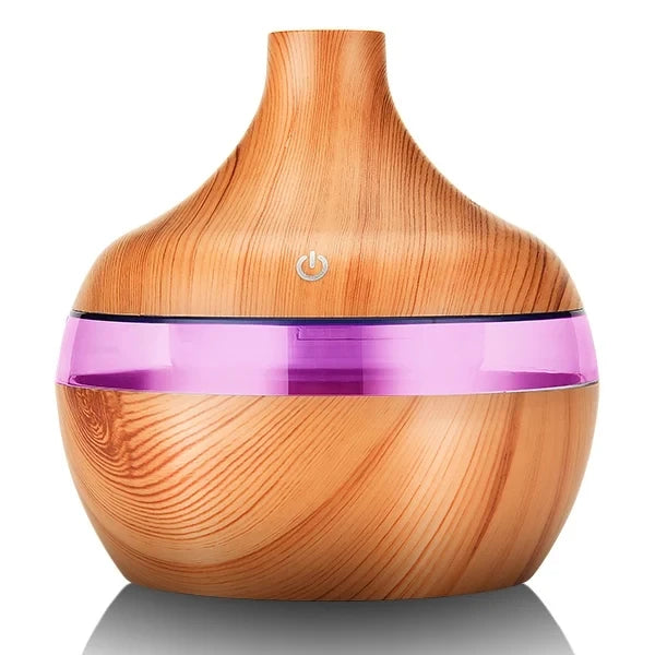 300ml Wood Aroma Diffuser – Ultrasonic Cool Mist Humidifier for Home