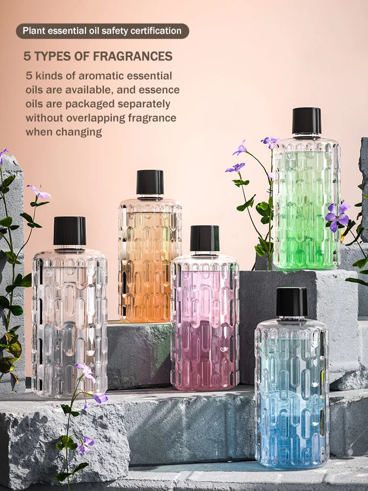 Aromatherapy Essential Oil Diffuser – USB Rechargeable, 5 Spray Modes