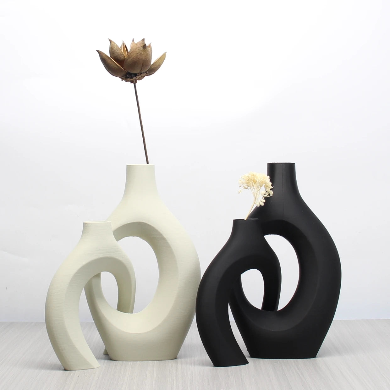 Bohemian Art Vase Set – Decorative Home & Office Vases