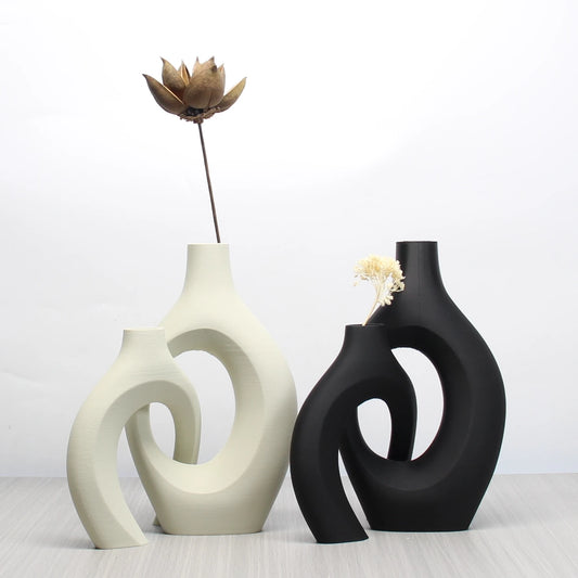 Bohemian Art Vase Set – Decorative Home & Office Vases