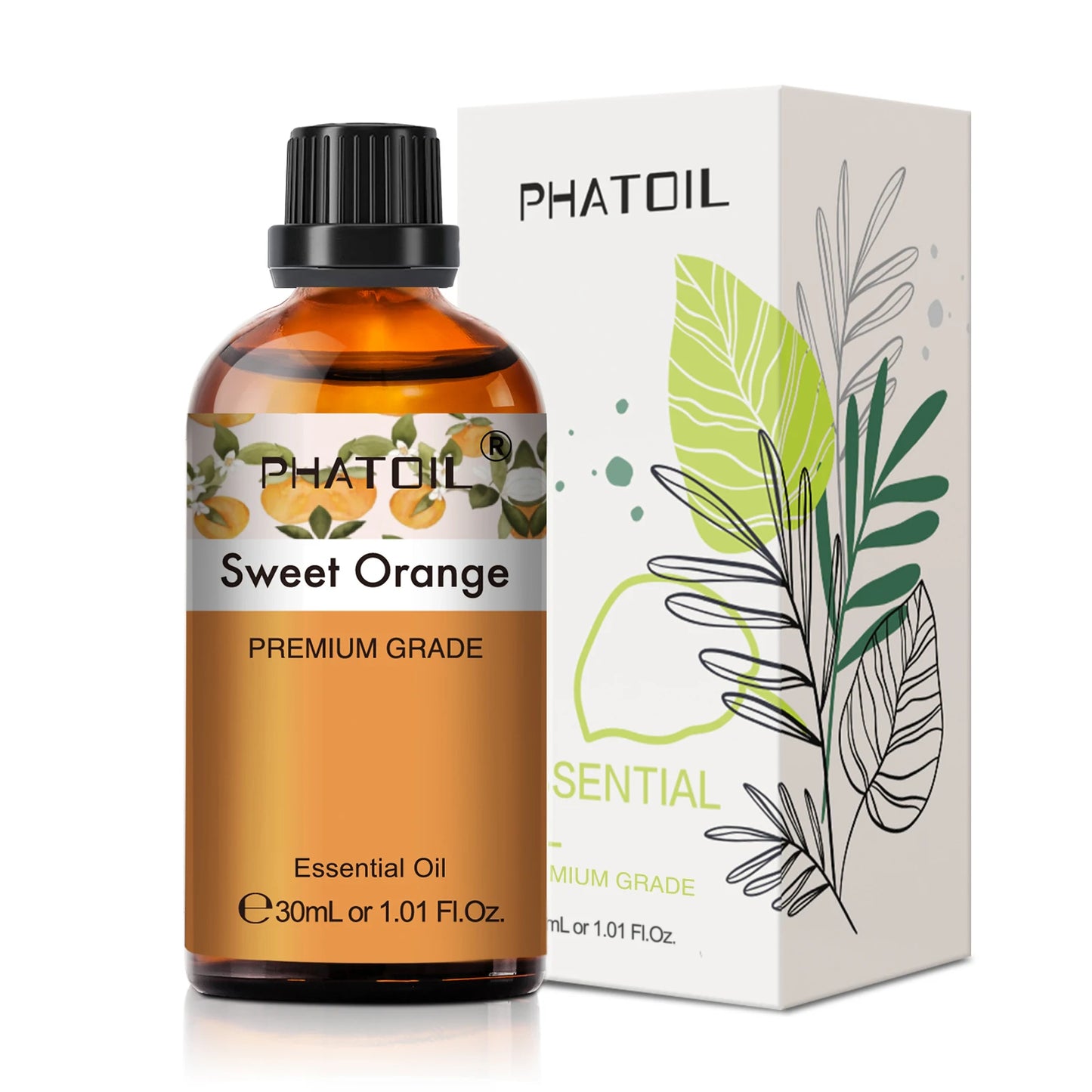 30ml Pure Essential Oil – 38 Fragrances, Aromatherapy & Diffuser (PHATOIL)