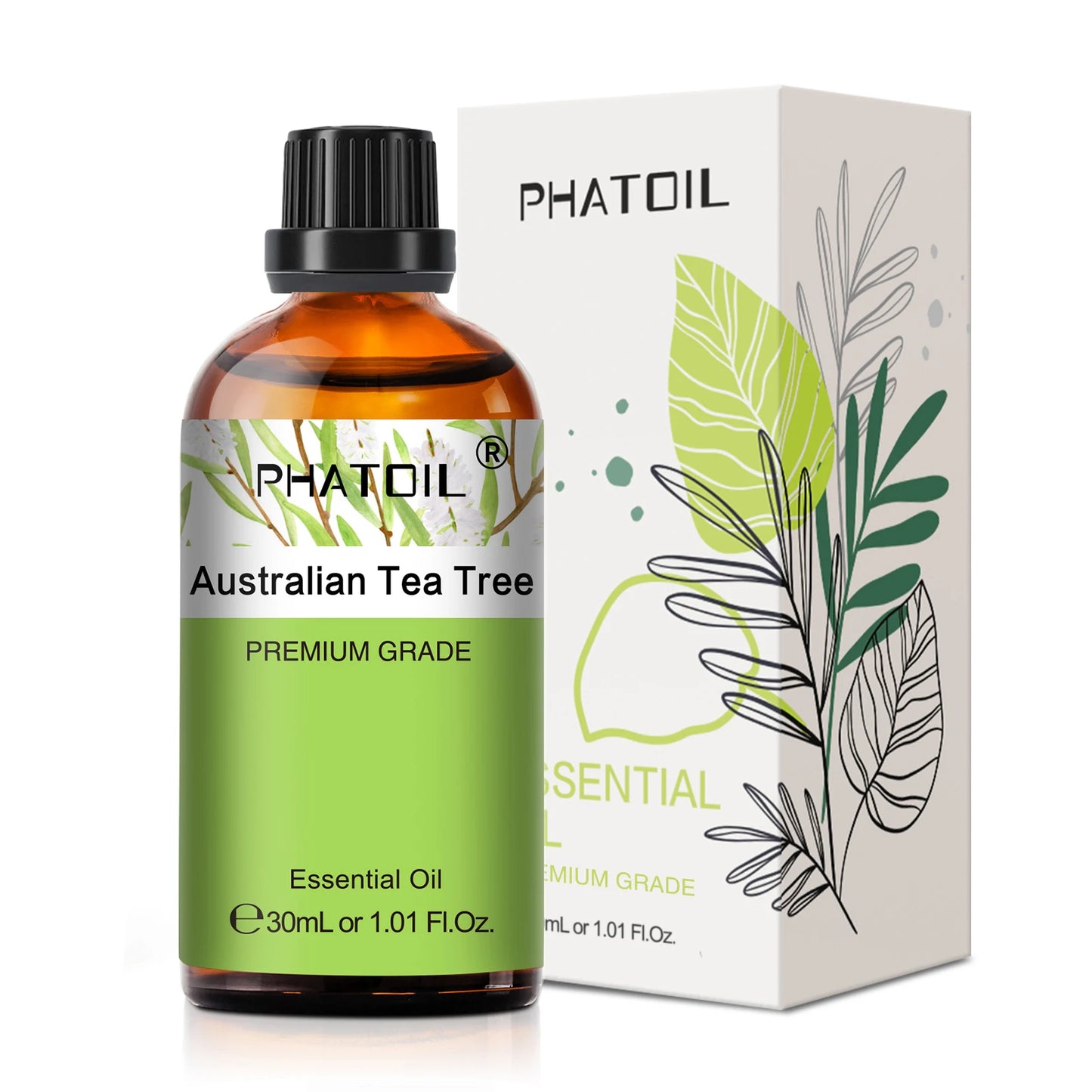 30ml Pure Essential Oil – 38 Fragrances, Aromatherapy & Diffuser (PHATOIL)