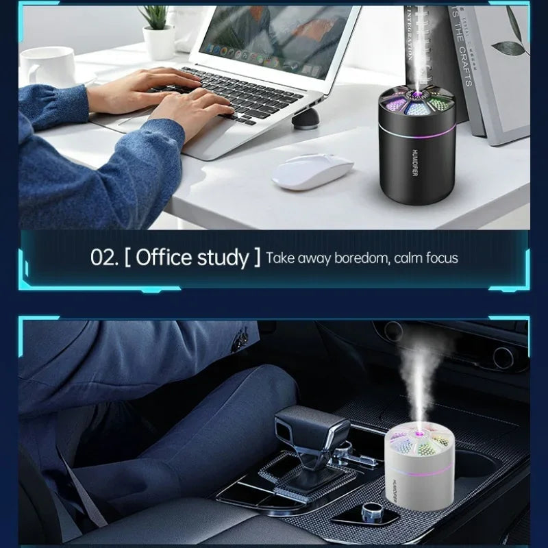 180ml Aromatherapy Diffuser – Essential Oil, Colorful LED, USB Powered