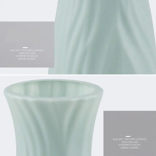 Minimalist Ceramic-Look Flower Vase | Home Decor