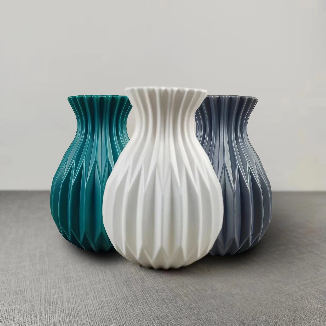 Minimalist Ceramic-Look Vase – Modern Home Decor for Living Room & Table