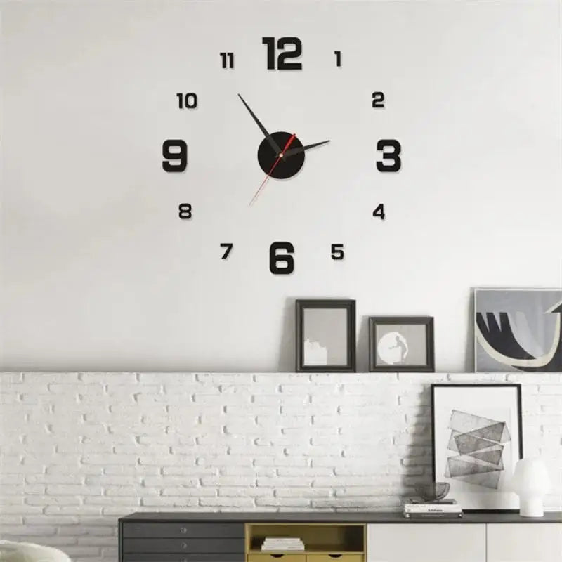 DIY 3D Wall Clock – Silent, Luminous & Modern Home Decor (40cm)
