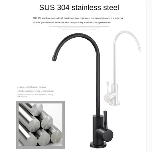 304 Stainless Steel Water Purifier Faucet – Single Handle Direct Drinking Kitchen Tap