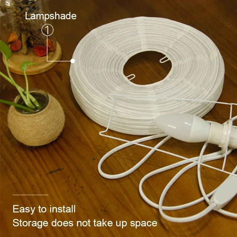 Japanese Lantern LED Table Lamp | Rice Paper Bedside Light