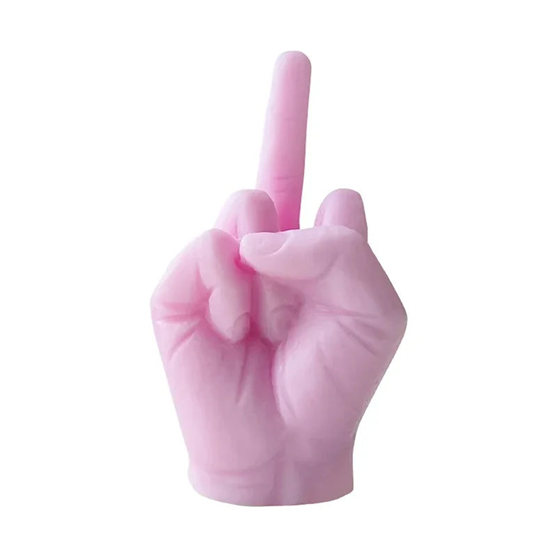 Funny Middle Finger Candle | Quirky Soy Wax Gift