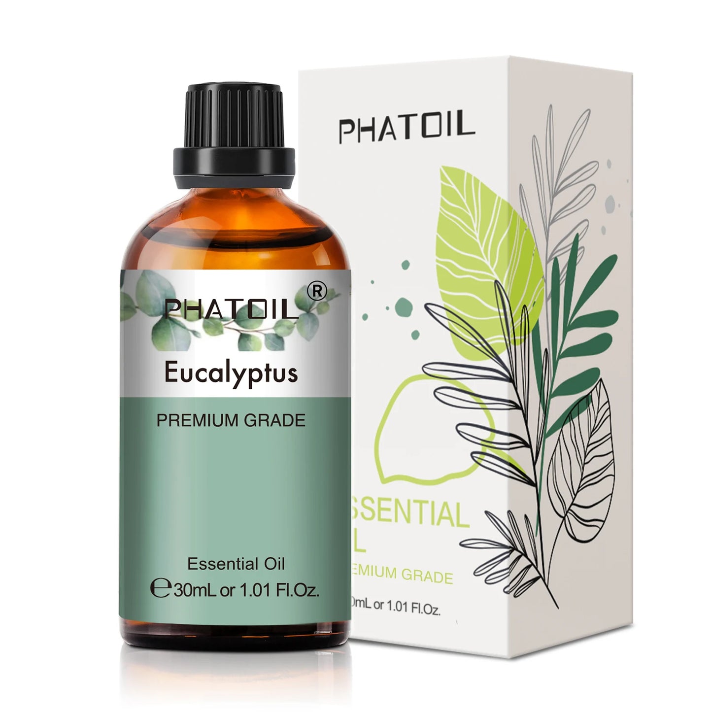 30ml Pure Essential Oil – 38 Fragrances, Aromatherapy & Diffuser (PHATOIL)