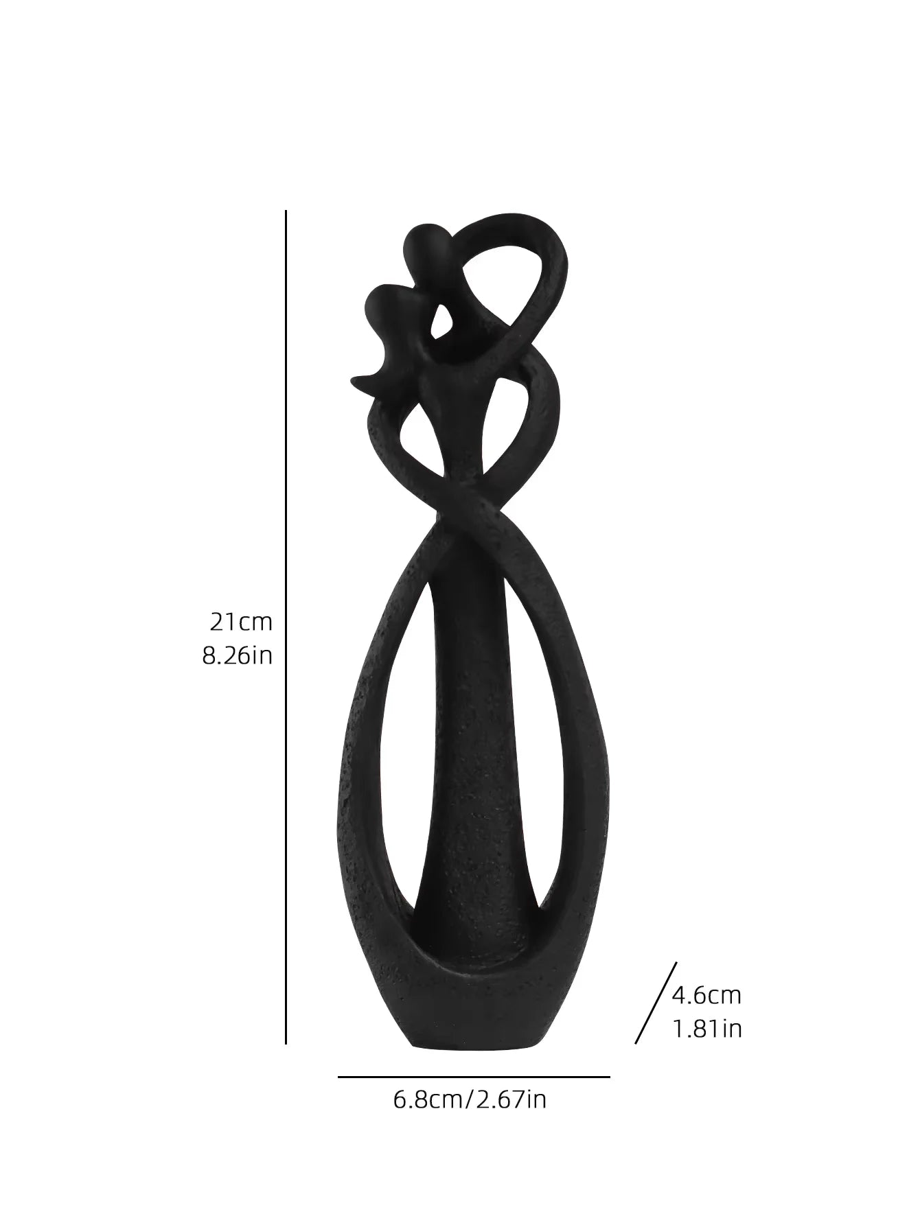 Embracing Couple Sculpture – Romantic Resin Art for Home Decor & Gift