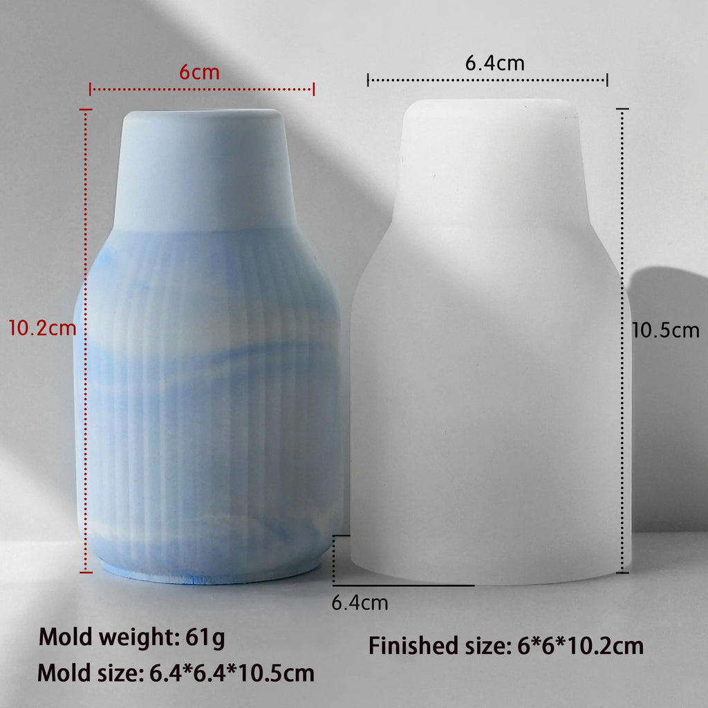 Marble Vase Silicone Mold | DIY Resin & Concrete Mold