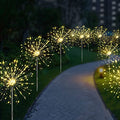 Solar Firework Lights | LED Dandelion Garden Stake Lamp | Waterproof Outdoor Decor