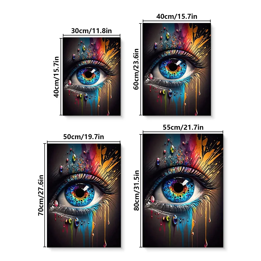Abstract Eye Canvas Wall Art – HD Print Poster for Modern Home Decor