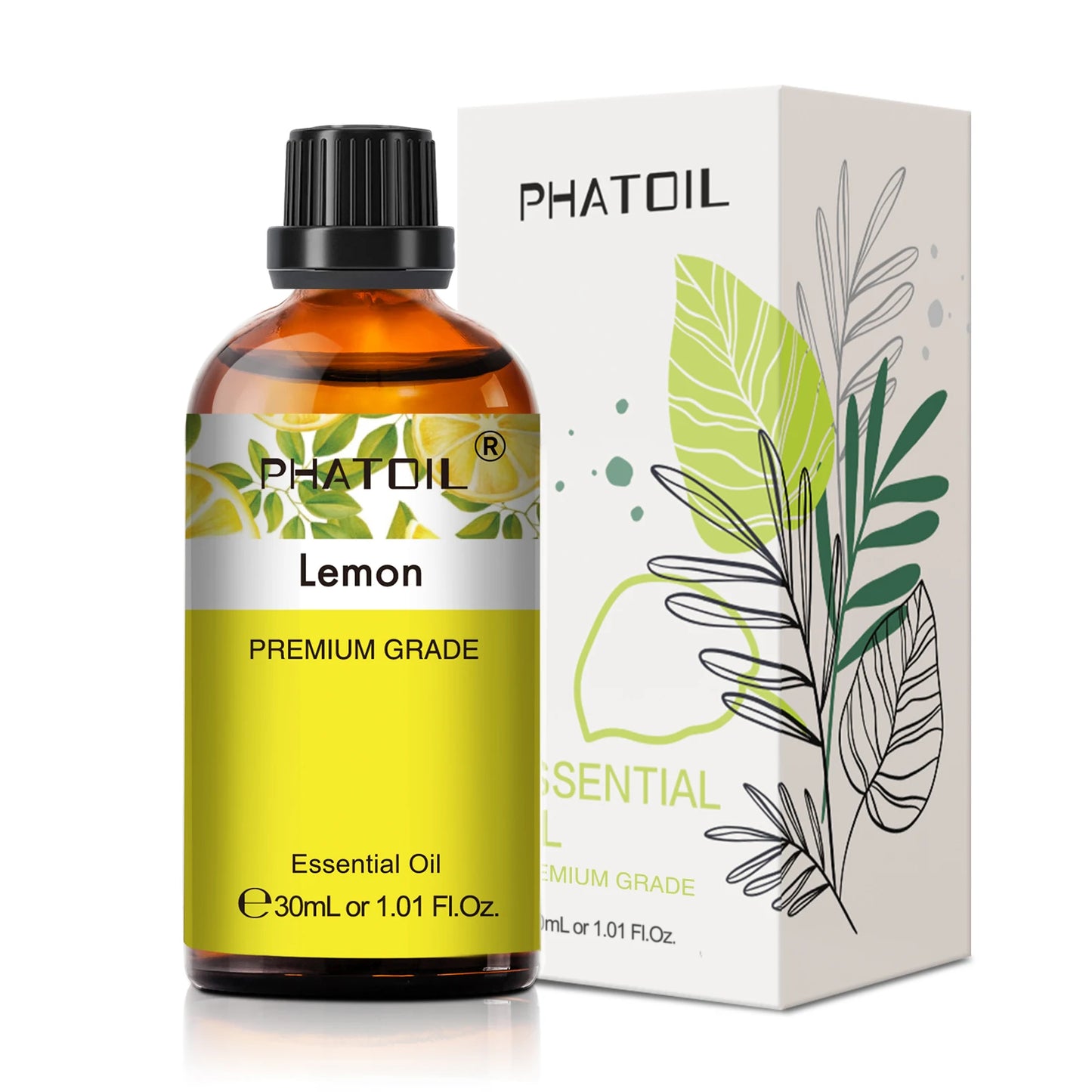 30ml Pure Essential Oil – 38 Fragrances, Aromatherapy & Diffuser (PHATOIL)