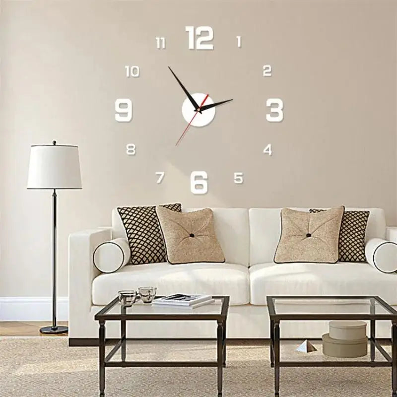 DIY 3D Wall Clock – Silent, Luminous & Modern Home Decor (40cm)