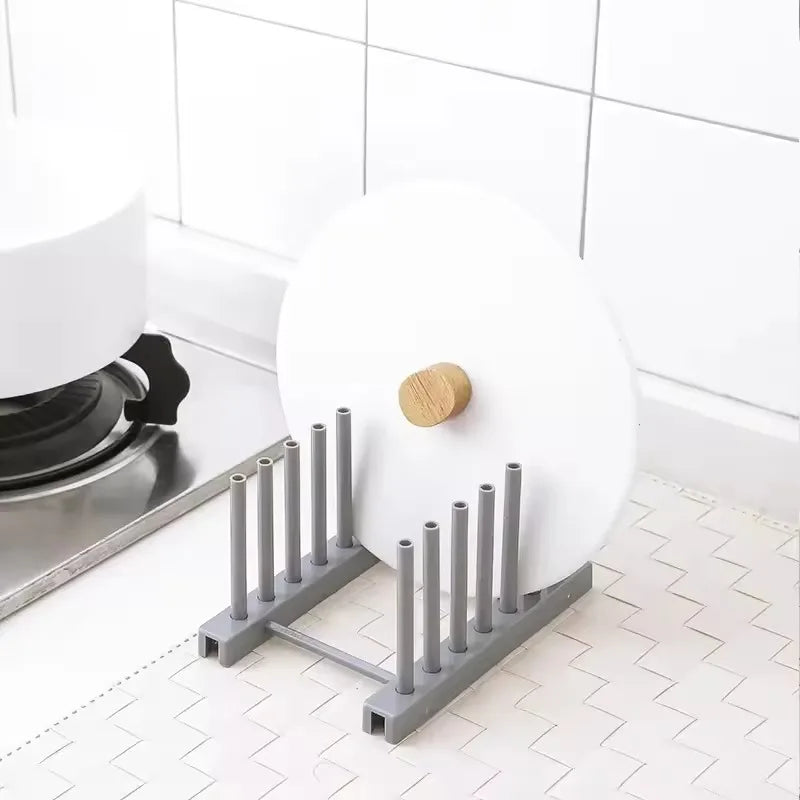 Kitchen Storage Rack – Pot Cover, Bowl & Dish Organizer | Space-Saving Kitchen Accessory
