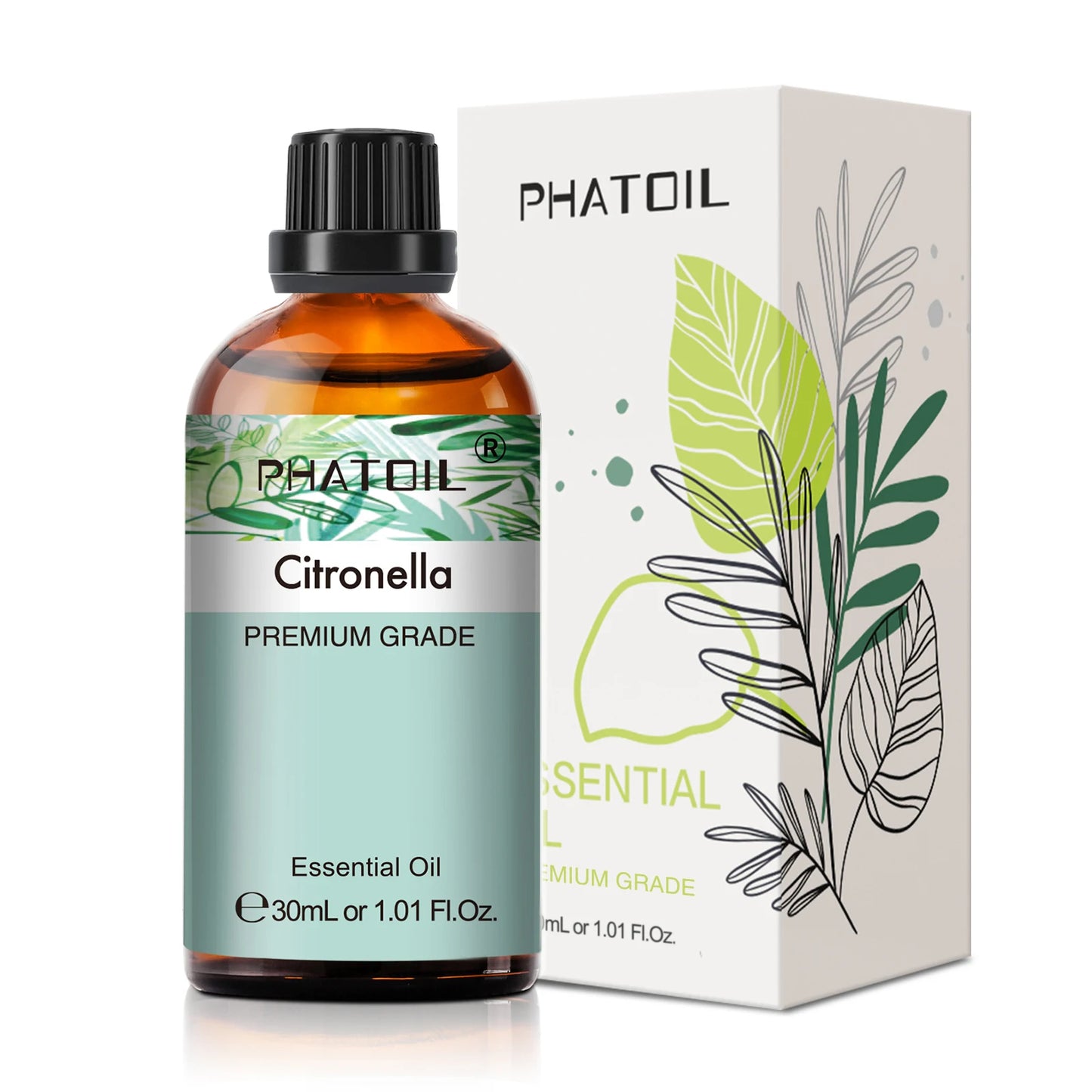 30ml Pure Essential Oil – 38 Fragrances, Aromatherapy & Diffuser (PHATOIL)