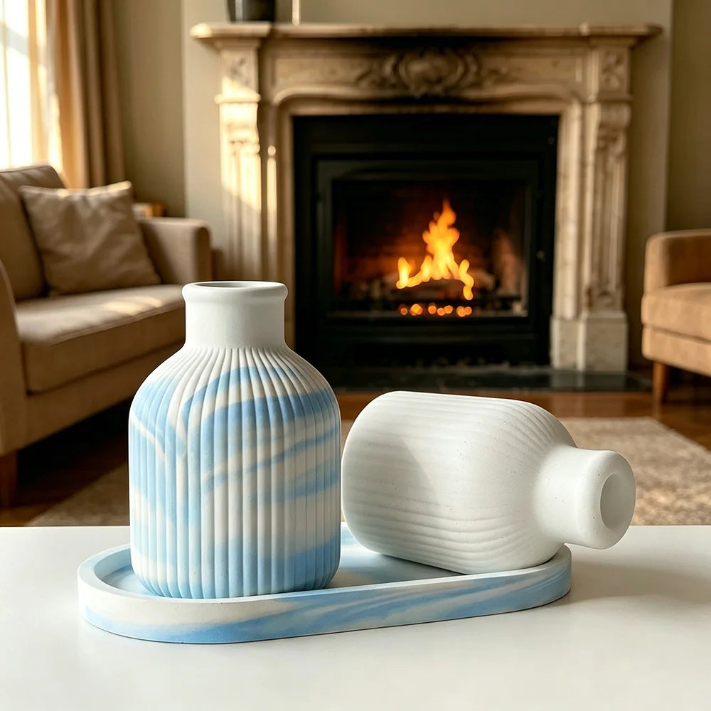 Marble Vase Silicone Mold | DIY Resin & Concrete Mold