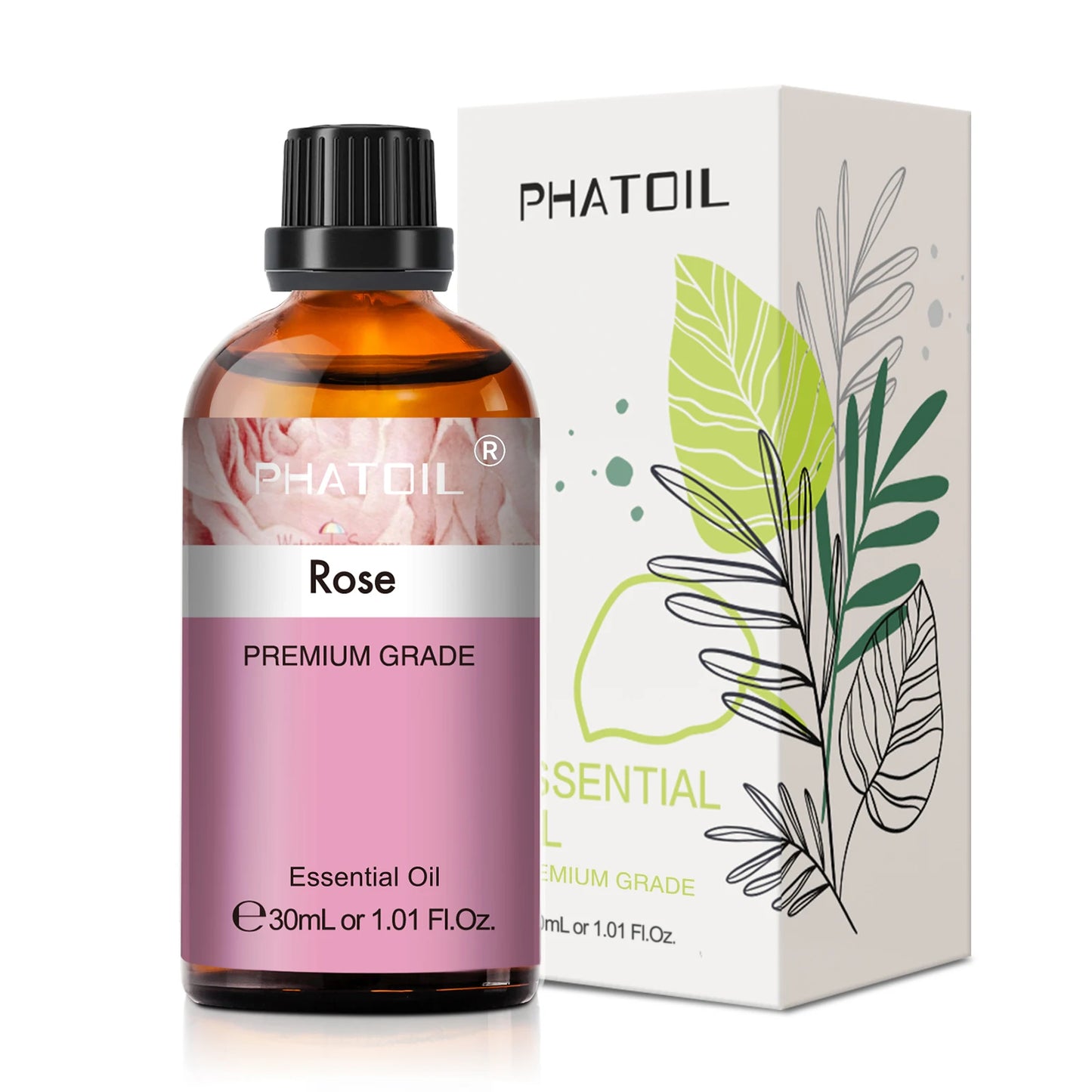 30ml Pure Essential Oil – 38 Fragrances, Aromatherapy & Diffuser (PHATOIL)