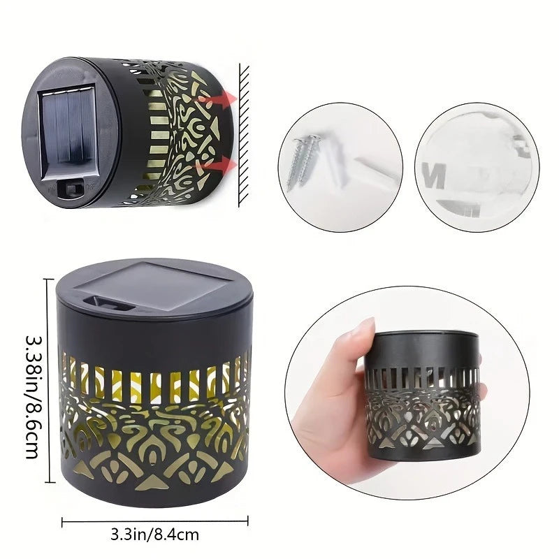 Solar Mandala Wall Lamp | Outdoor LED Waterproof Fence & Garden Light
