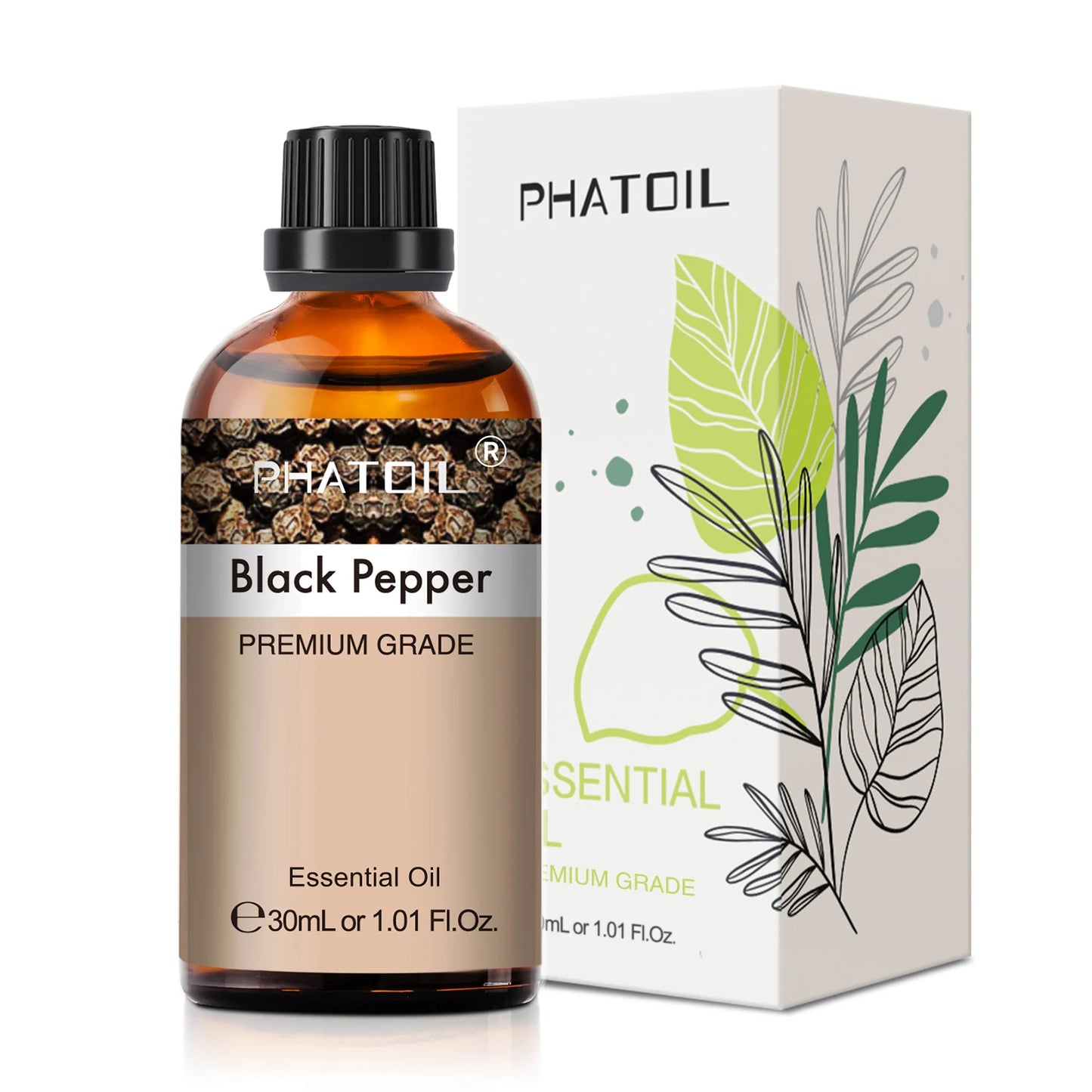 30ml Pure Essential Oil – 38 Fragrances, Aromatherapy & Diffuser (PHATOIL)