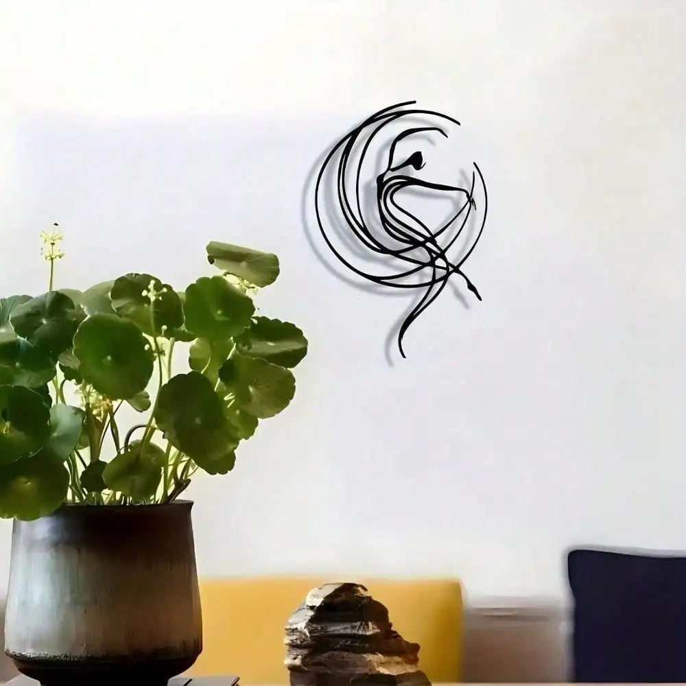 Ballet Metal Wall Art – Abstract Dancer Sculpture for Modern Home Decor